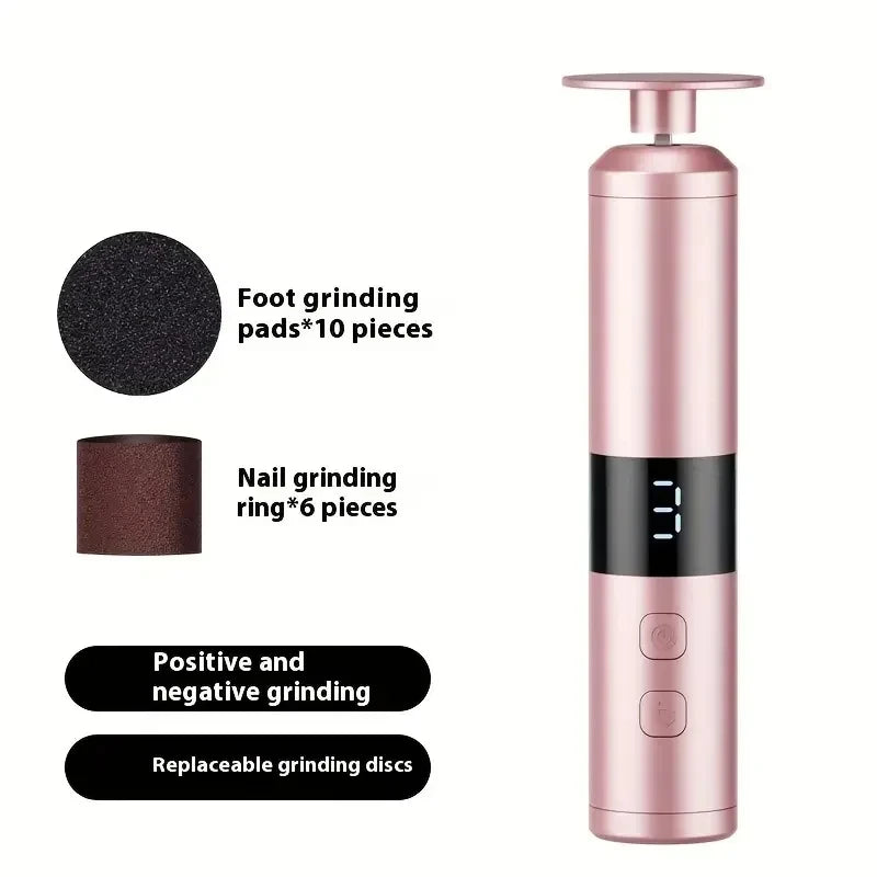3-Speed LCD Electric Foot Callus Remover – Fast Charging, Hand & Foot Care Tool for Home Use