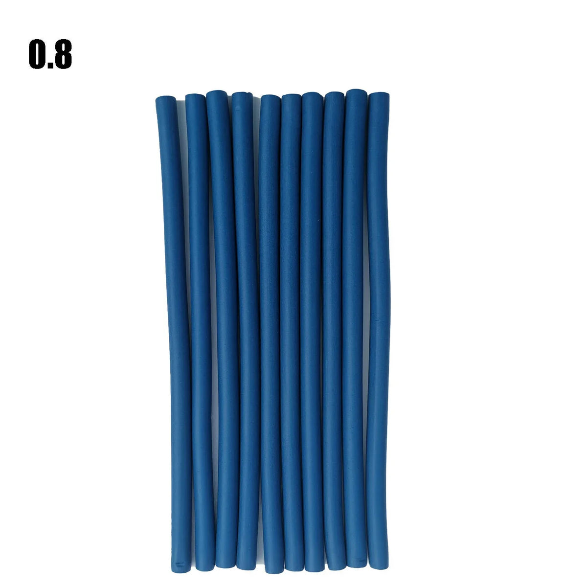 10pcs Flexible Hair Curling Rod Soft  Heatess Hair Curler Makers Foam Bendy Twist Curls Flexi No Heat Rollers Styling Tools