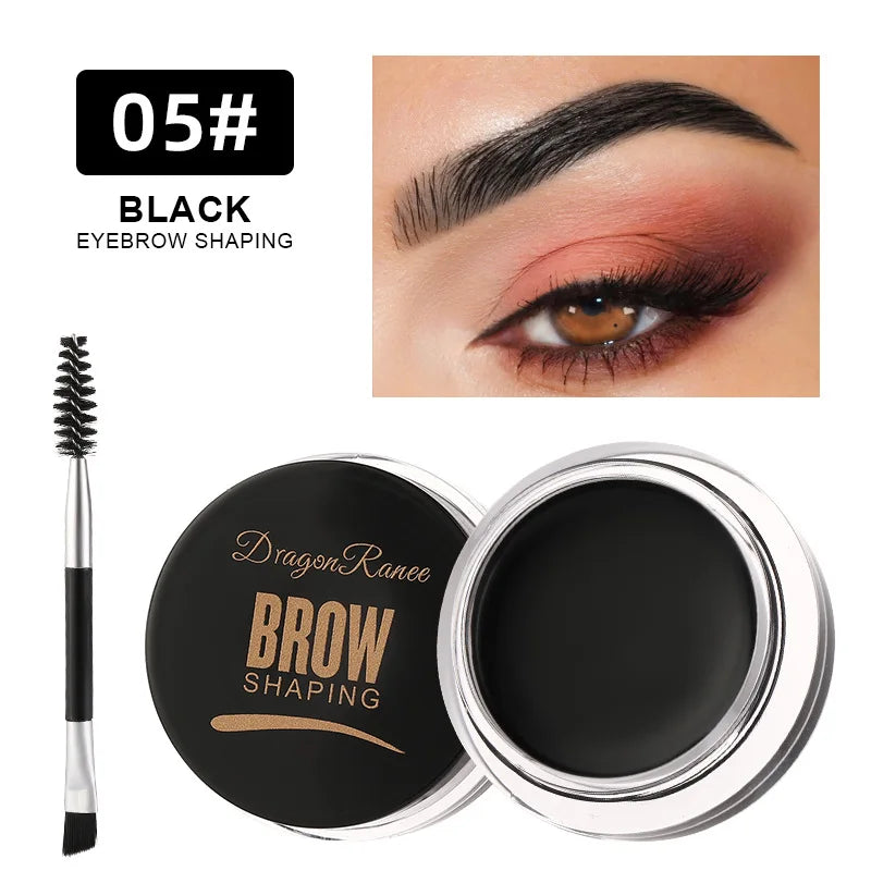 White Bushy Eyebrow Gel - European & American Style, Long-lasting Setting Pomade Soap Wax, Volumizing Sculpting Eyebrow Pen for