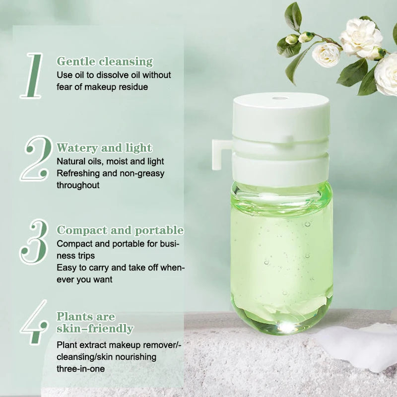 「7/10/30Pcs Cleansing Oil Camellia Secondary Facial Cleanser Deep Gentle Cleansing Travel Portable Single Makeup Remover Oil」