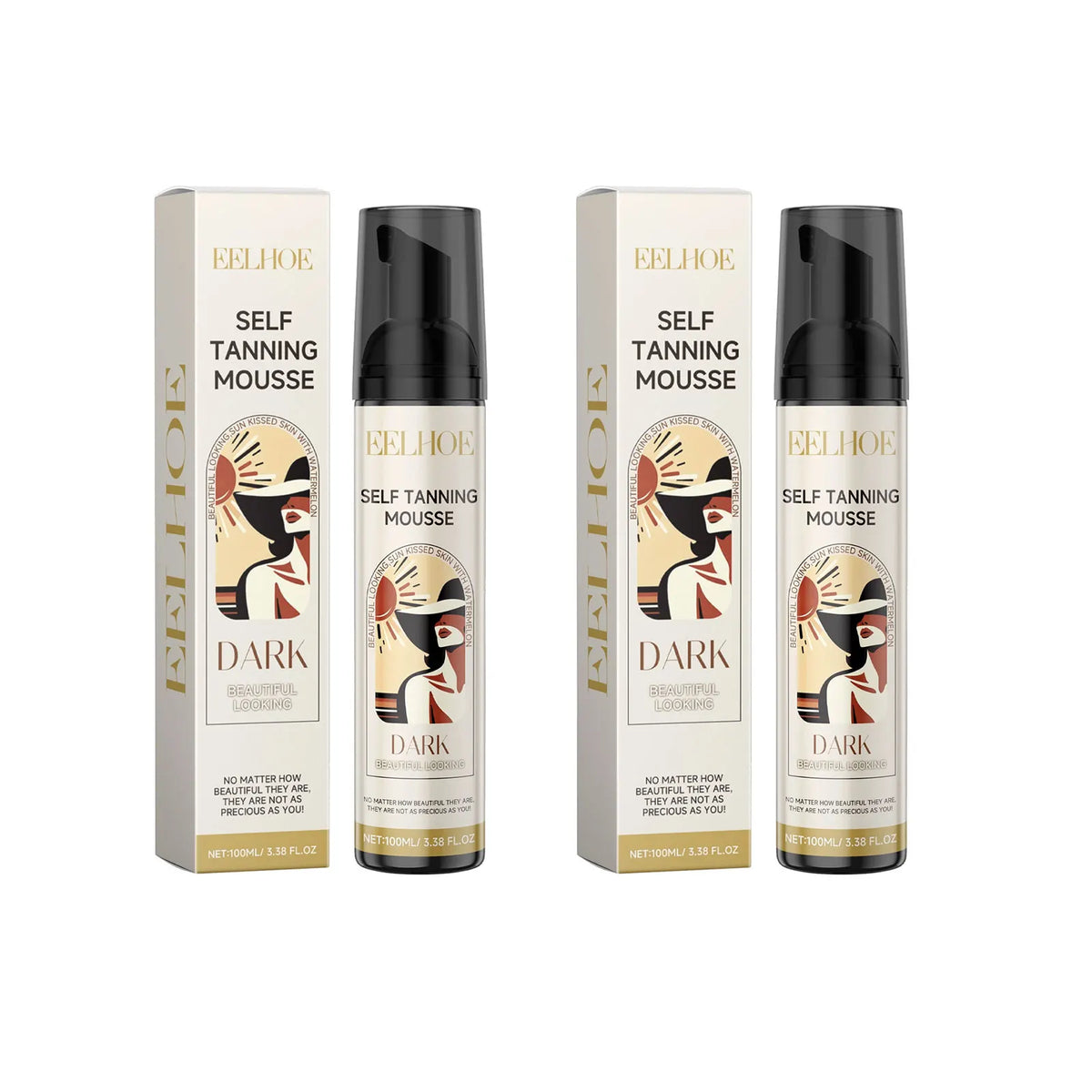 EELHOE Self-Tanning Mousse Care Body Bronzer Lotion Suntan Lotion Sunbed Tanning Accelerator Skin Moisturizing Self Tanner Spray