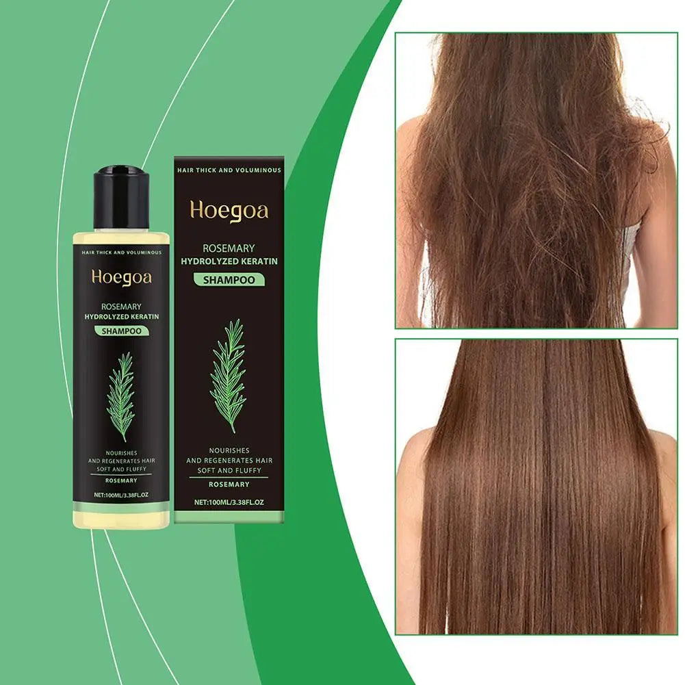 Natural Rosemary Hair Shampoo 100ML Reduce Hair Loss Clean Dandruff Nourish Moisturize Scalp Hair Care Product 1pc
