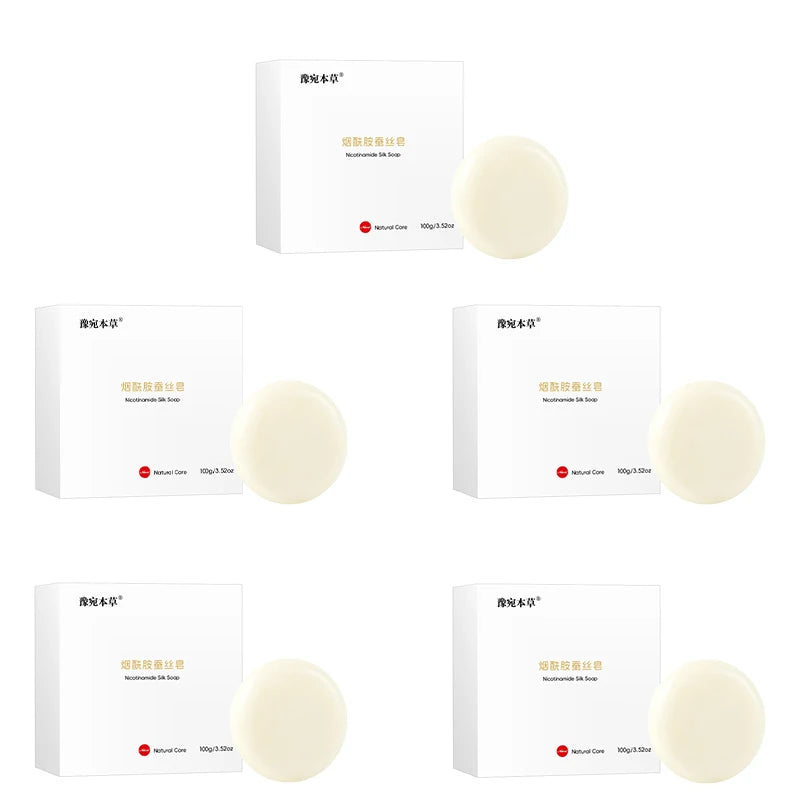 Niacinamide Silk Soap Handmade Cleansing Soap 100g Mild Non Irritating Plant Extracts Suitable For Bathing Cleansing Purposes