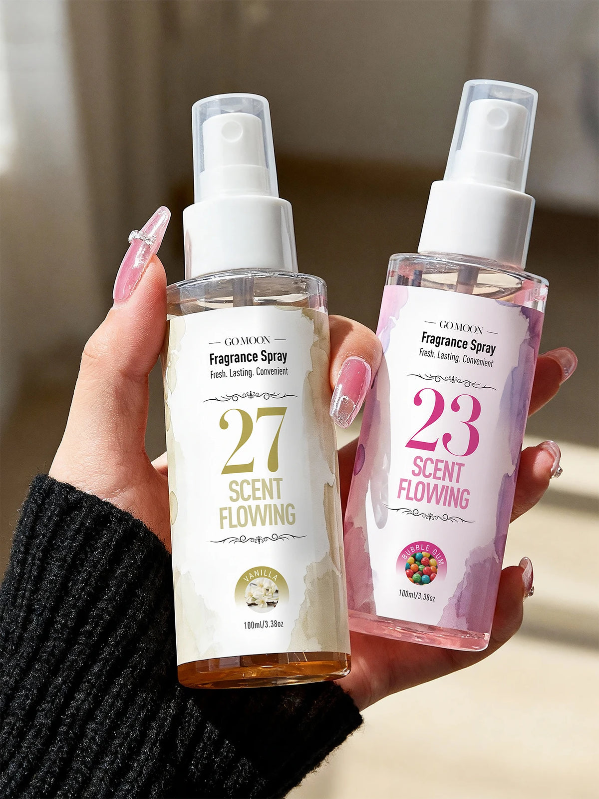 100ml/3.38oz, 10 Scents Fragrance Spray, Quickly Remove Odors, Long Lasting Fragrance, Air Fresh, Suitable for Home, Car, Gifts
