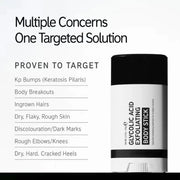 Exfoliating Body Stick Multiple Glycolic Acid Cleaning Long-lasting Moisturizing Nourishing Smoothing Skin Care