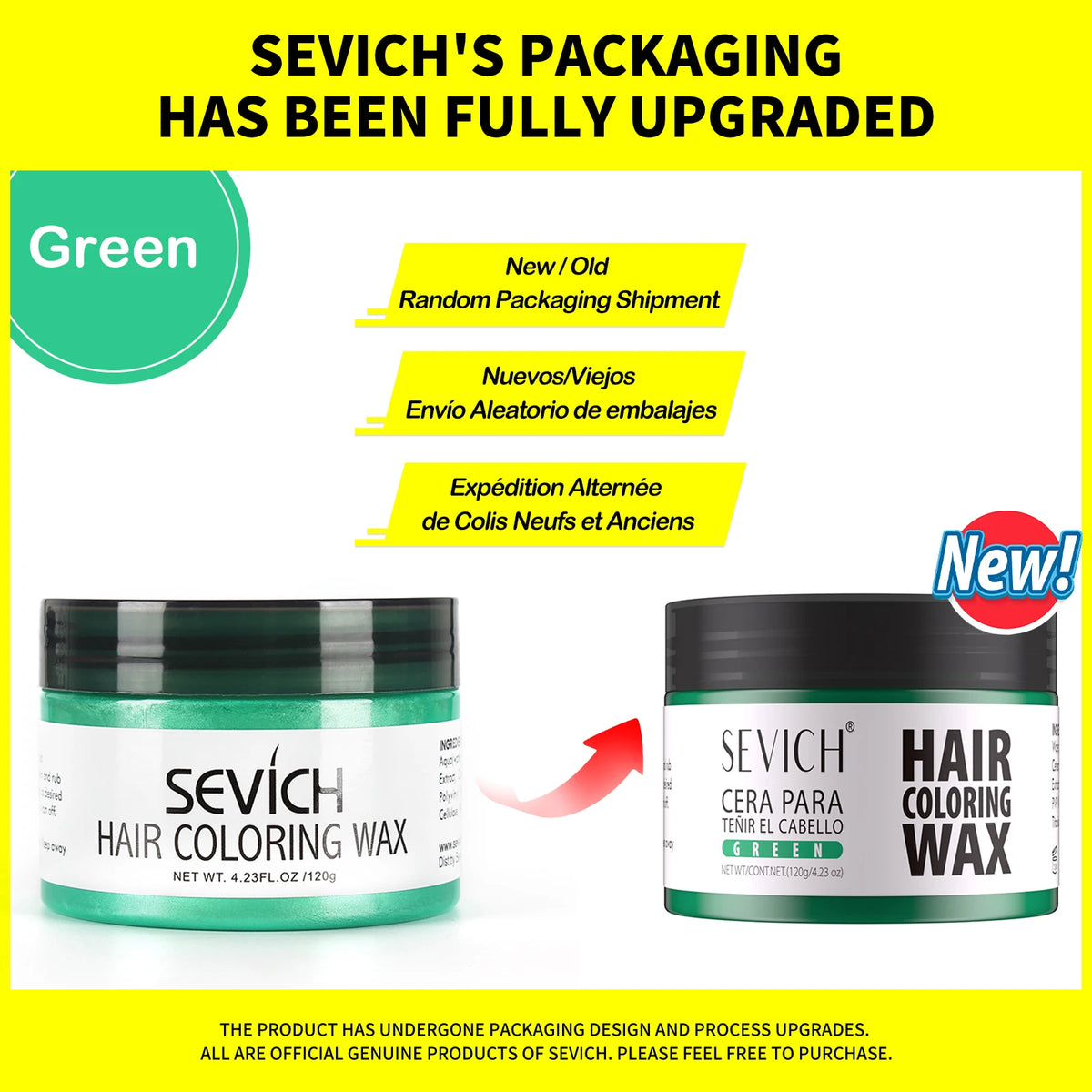 Sevich Temporary Hair Color Wax Men DIY Mud One-time Molding Paste Dye Cream Hair Gel for Hair Coloring Styling Silver Grey 120g