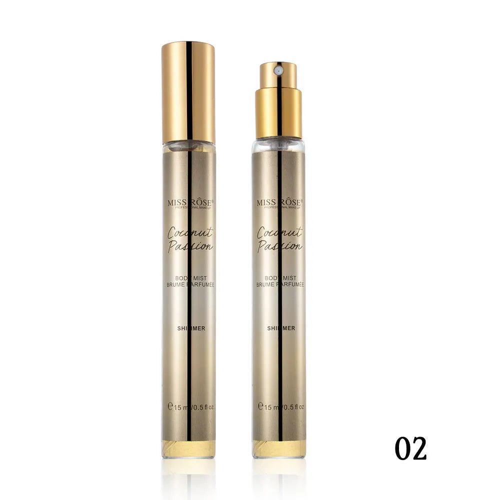 15ml Portable Shimmer Floral Perfume For Women Long‑lasting Light Fragrance Mini Scent Body Mist Daily Cosmetics