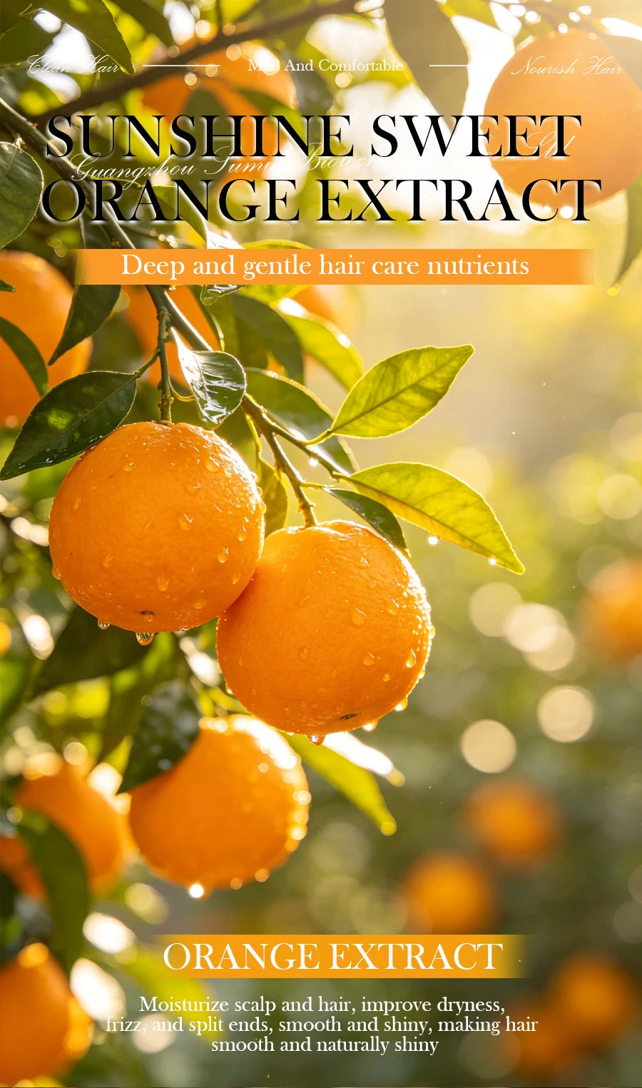 60g Natural XF Organic Sweet Orange Extract Shampoo Bar Moisturizing Strong Cleaning Solid Shampoo