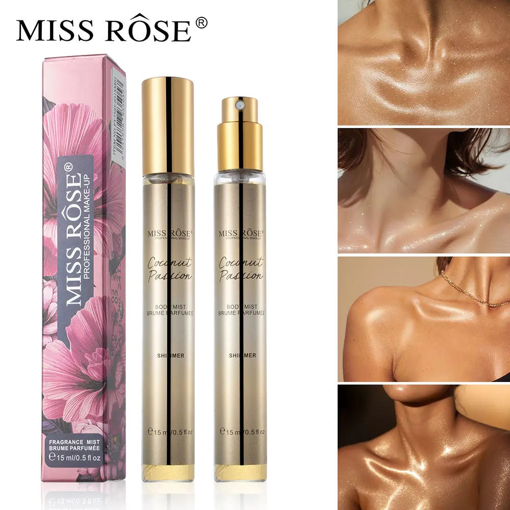 15ml Portable Shimmer Floral Perfume For Women Long‑lasting Light Fragrance Mini Scent Body Mist Daily Cosmetics