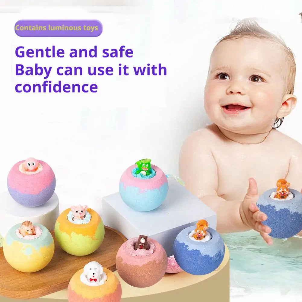 Newly Upgraded 1pcs Surprise Bath Balls Bath Toys Bath Ball Foam Bath Children Bath Ball Mini With Surprise Toy Inside