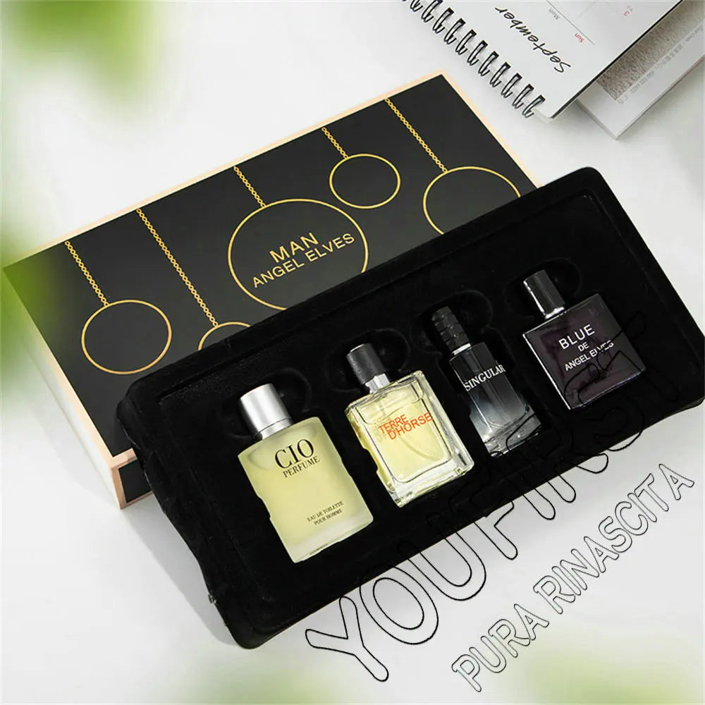 Luxury Brand Perfume Men Cologne Man Parfums Homme 120ml Hombre Perfumes Masculinos Gift Box 4Pcs Set Plant Floral Scent Spray