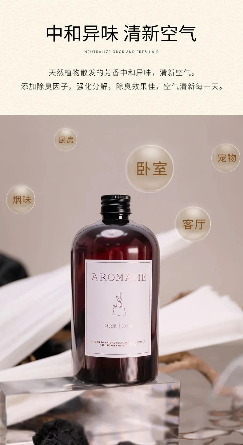 1000ml Burj Al Arab Reed Diffuser Oils Hilton Shangri-La Hotel Fragrance Replacement Essential Oils Home Lasting Aromatherapy