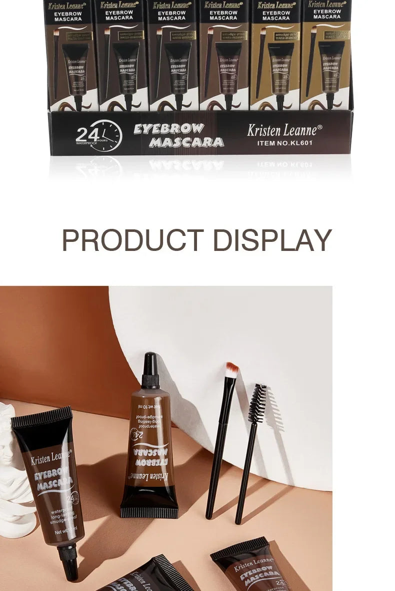Professional Eyebrow Enhancers Cream Women Natural Liquid Dyeing Eyebrow Set Brow Tattoo Pigments Lasting Waterproof Eyebrow Gel