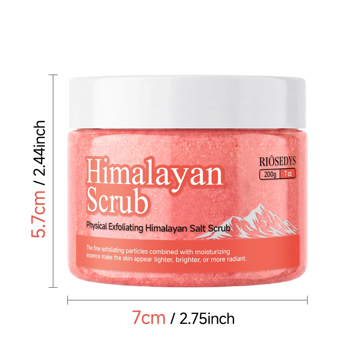 HIMALAYAN SCRUB, Deeply Cleanses, Gently Polishes, Improves Rough Dry Skin, Brightens Dull Skin, Leaves the Entire Body Radiant.