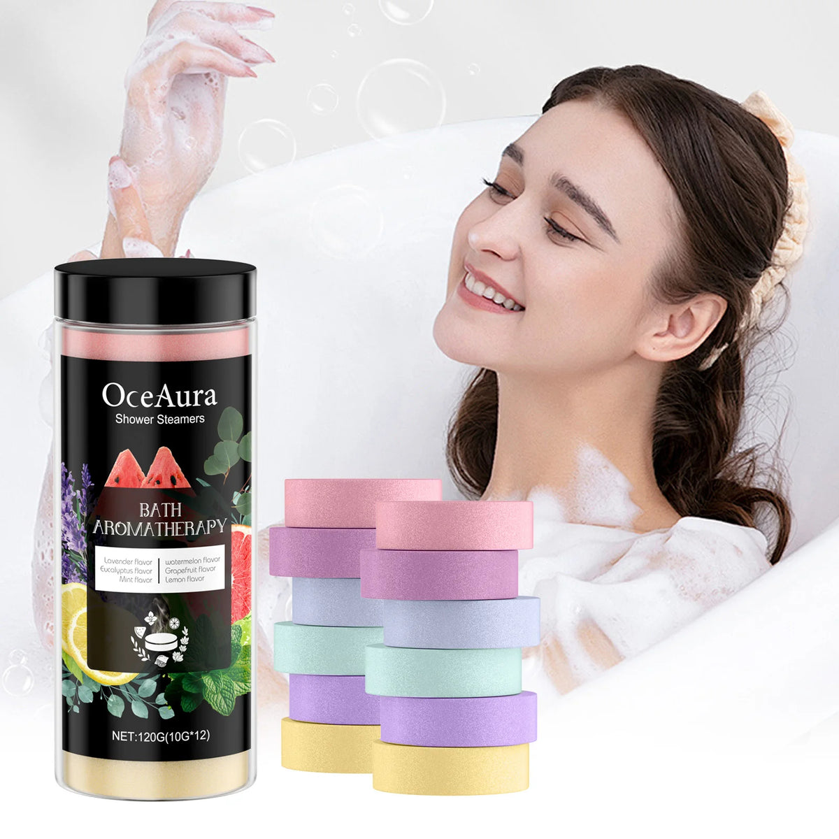 Shower Steamers Tablets Birthday Gift For Women 12 Pack Shower Steamer With Essential Oils Gift For Her Self Care Spa Moisturize