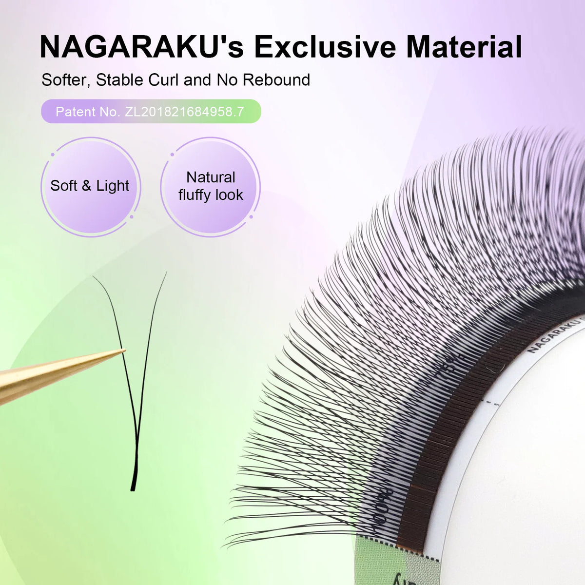 NAGARAKU Single Tip 2D Y Shape Eyelash Hand Woven Premium Soft Eyelashes Extension Makeup Mesh Net Cross YY Lashes