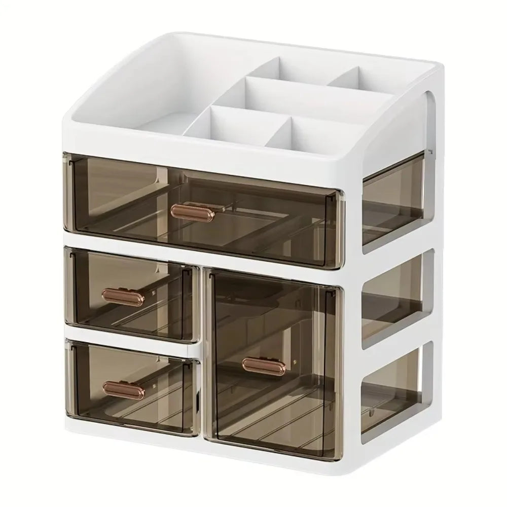 Cosmetics Storage Box Cosmetics Storage Box Drawer, Large Capacity Dust-proof Skincare Product Display Rack, Desktop Storage Box