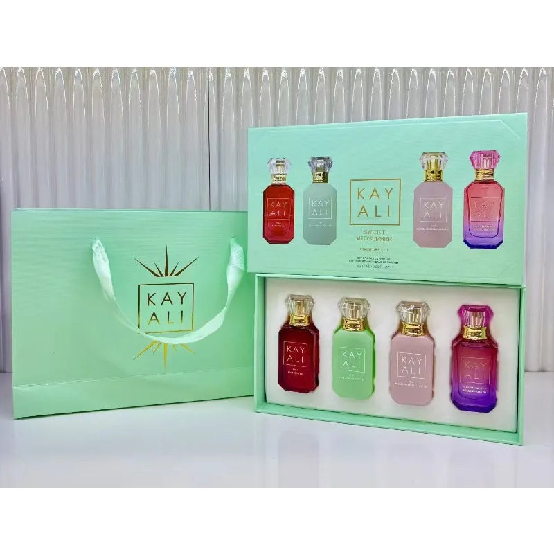 4x10ml KAYALI Perfume Set Long Lasting Luxury Unisex Portable Mini Fragrance Collection Elegant Sweet Rich Smooth Premium Scent