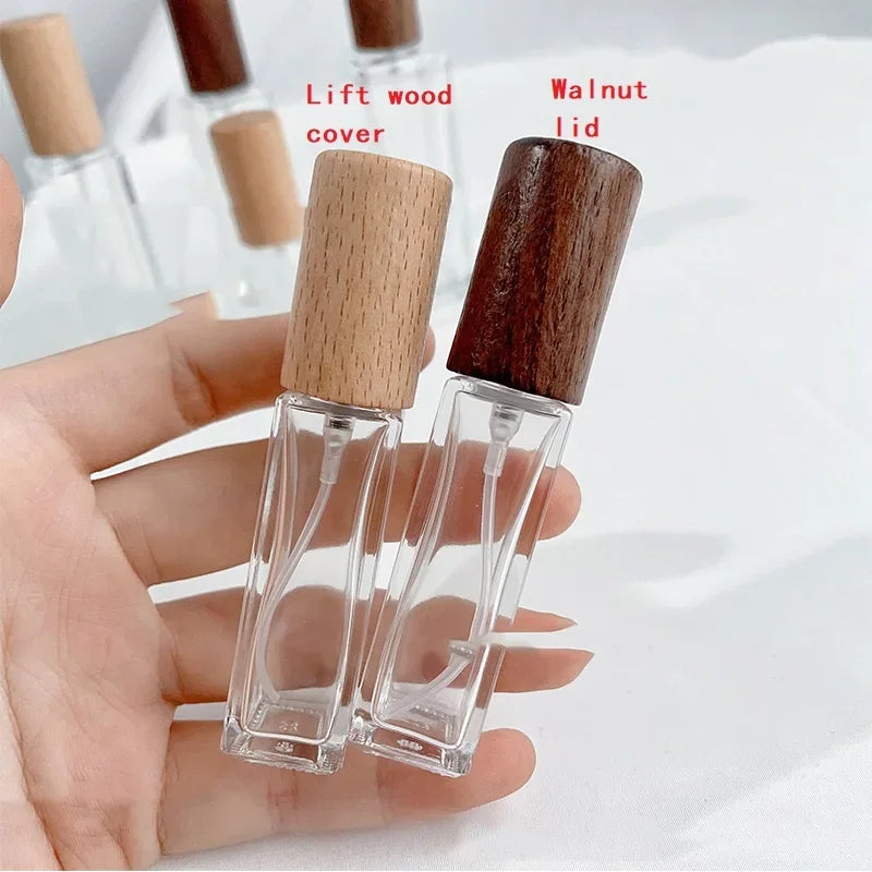 5ml-30ml Beech Lid High Quality Perfume Spray Bottle Empty Glass Parfum Atomizer Travel Cosmetic Bottl Sample Vials Refillable