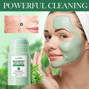 Mugwort Clay Stick Anti-Acne Clay Mask for Clean Pores and Blackheads Improve Acne Prone Skin 40g