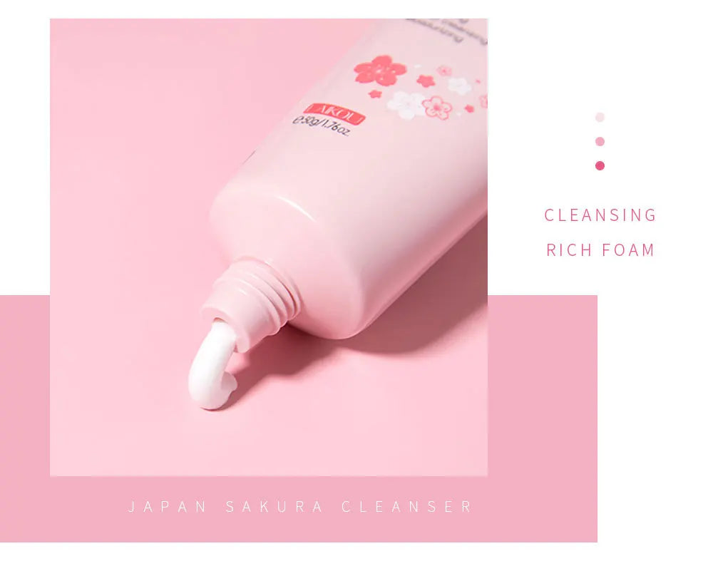 LAIKOU Facial Foaming Face Cleanser Facial Scrub Cleansing Acne Oil Control Blackhead Remover Shrink Pores Skin Care 50g
