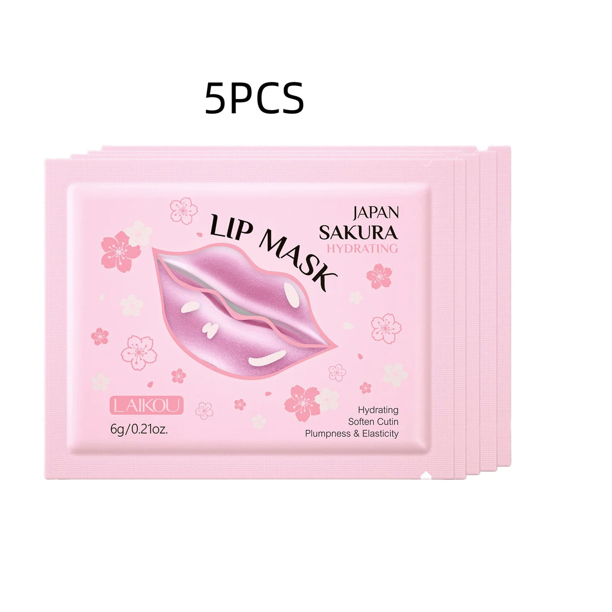 Japan Sakura Collagen Lip Mask Hydrating Plumping Treatment For Dry Lips Repair Gel Pads Night Care Essential