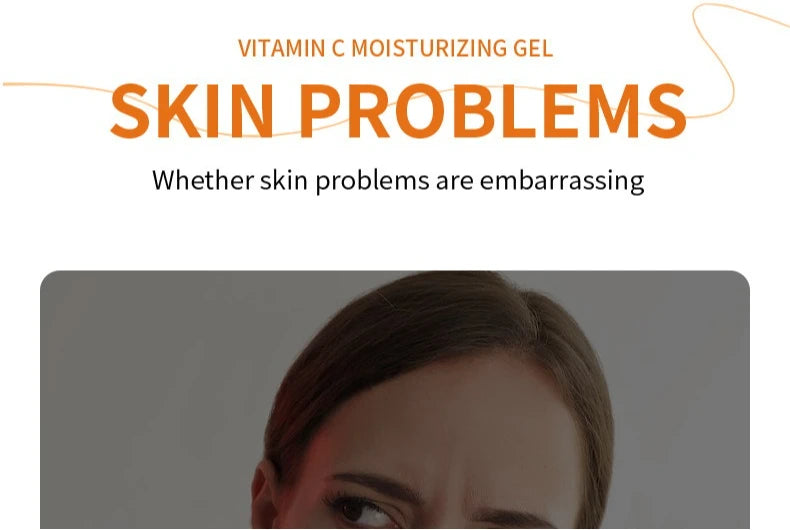 300g Aloe Vera Hydrating Gel Vitamin C & Collagen Moisturizer Skin Gel Evening Primrose VE Soothing Repair Gel for Face & Body