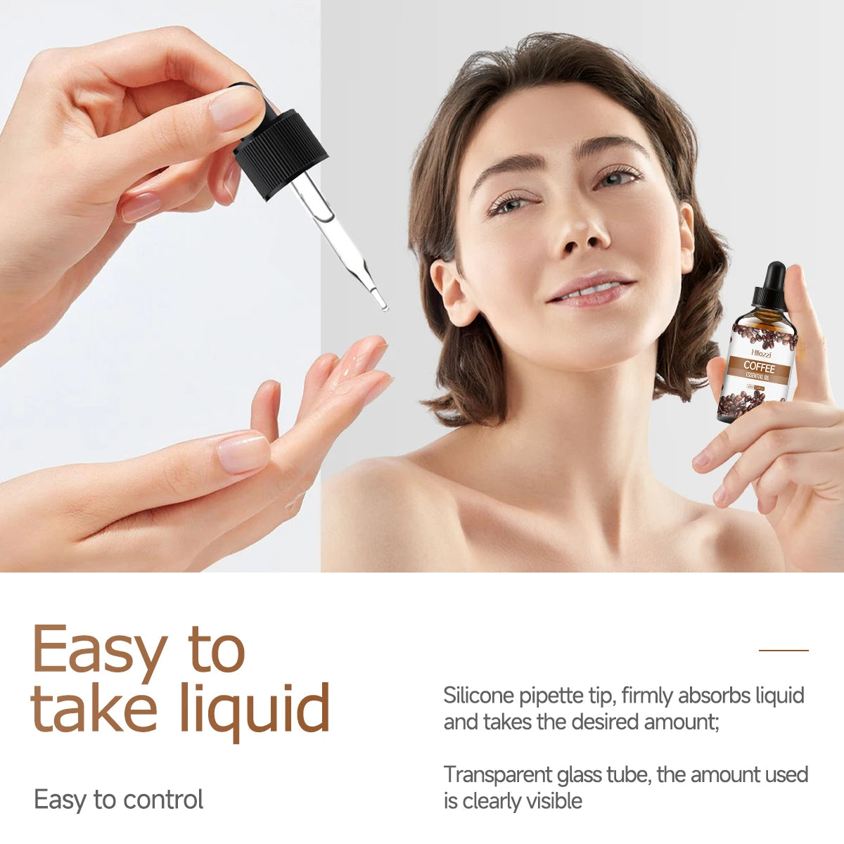 100ml/60ml/30ml Coffee Essential Oil Skin care essential oils Suitable for all skin types Long-lasting fragrance Aromatherapy