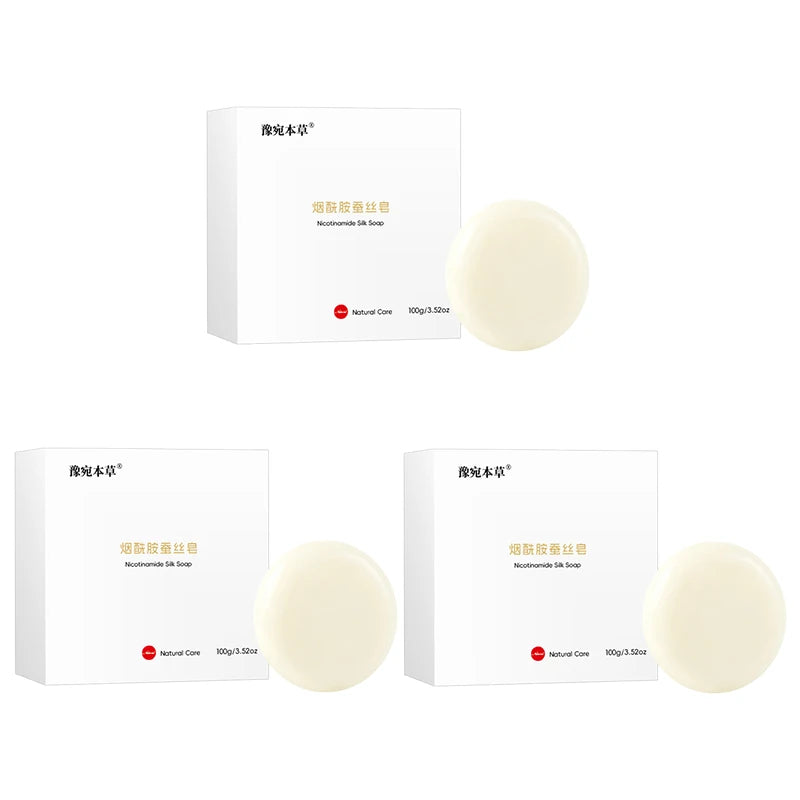 Niacinamide Silk Soap Handmade Cleansing Soap 100g Mild Non Irritating Plant Extracts Suitable For Bathing Cleansing Purposes