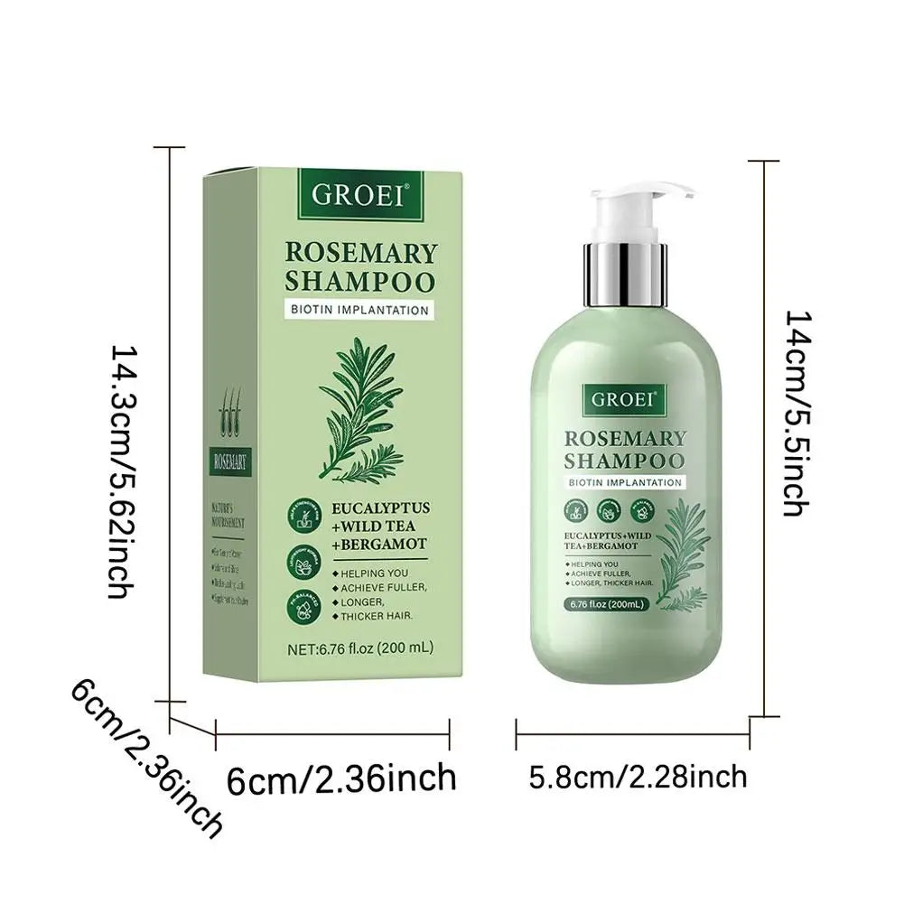 Rosemary Active Nutritional Fortification Shampoo And Hair Conditioner 200ml Formula Gentle Nourishing And Cleansing Scalp