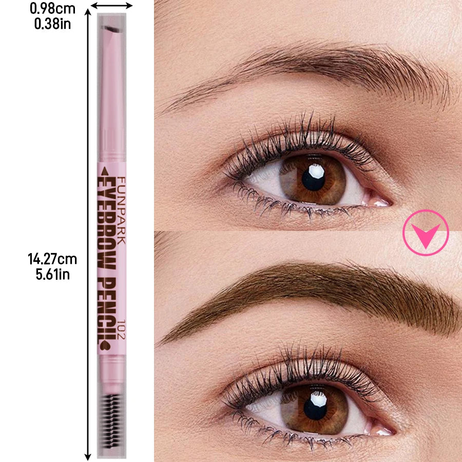 2 In1 Eyebrow Pencil Makeup For Women 5 Colors Waterproof Eyebrow Tattoo Brush Long Lasting Eyebrow Pen Professional Cosmetics