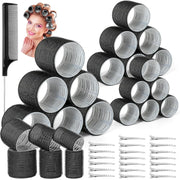 Hair Curling Rollers in Various Sizes for DIY Lazy Hair Styling, Air Bangs Curlers, Plastic Hair Curling Tool