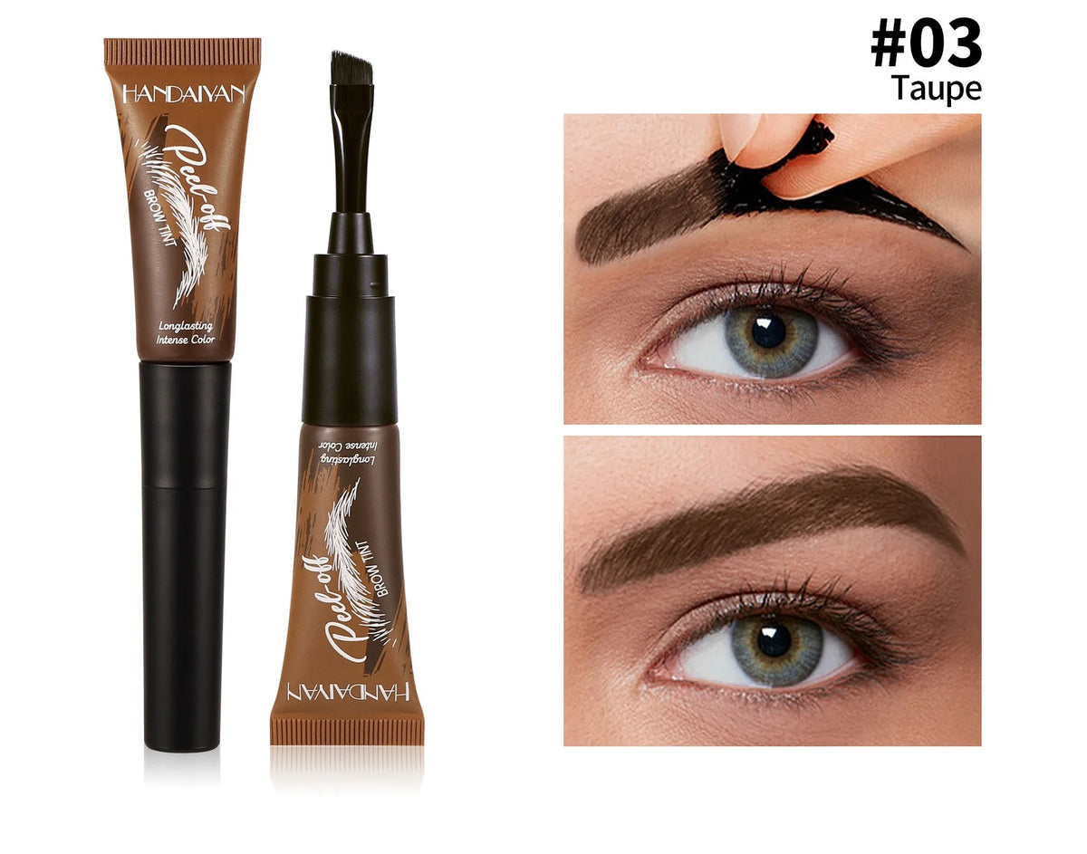 5 Colors Peel Off Eyebrow Gel Semi Permanent Brow Tint Waterproof Lasting Tattoo Peel Off Eyebrow Gel Tint Natural Brows Makeup