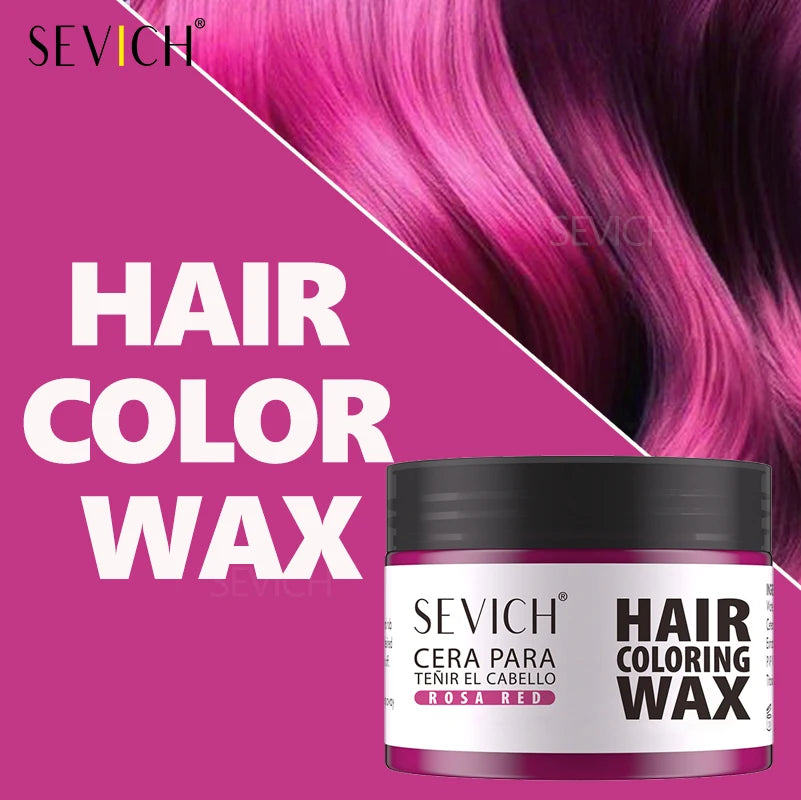 Hairs Dyed Mud Hair Colour Wax Easy To Wash Hair Styling Paste Dye for Eyebrow Beards Coloring Temporary Hair Color Style Cream