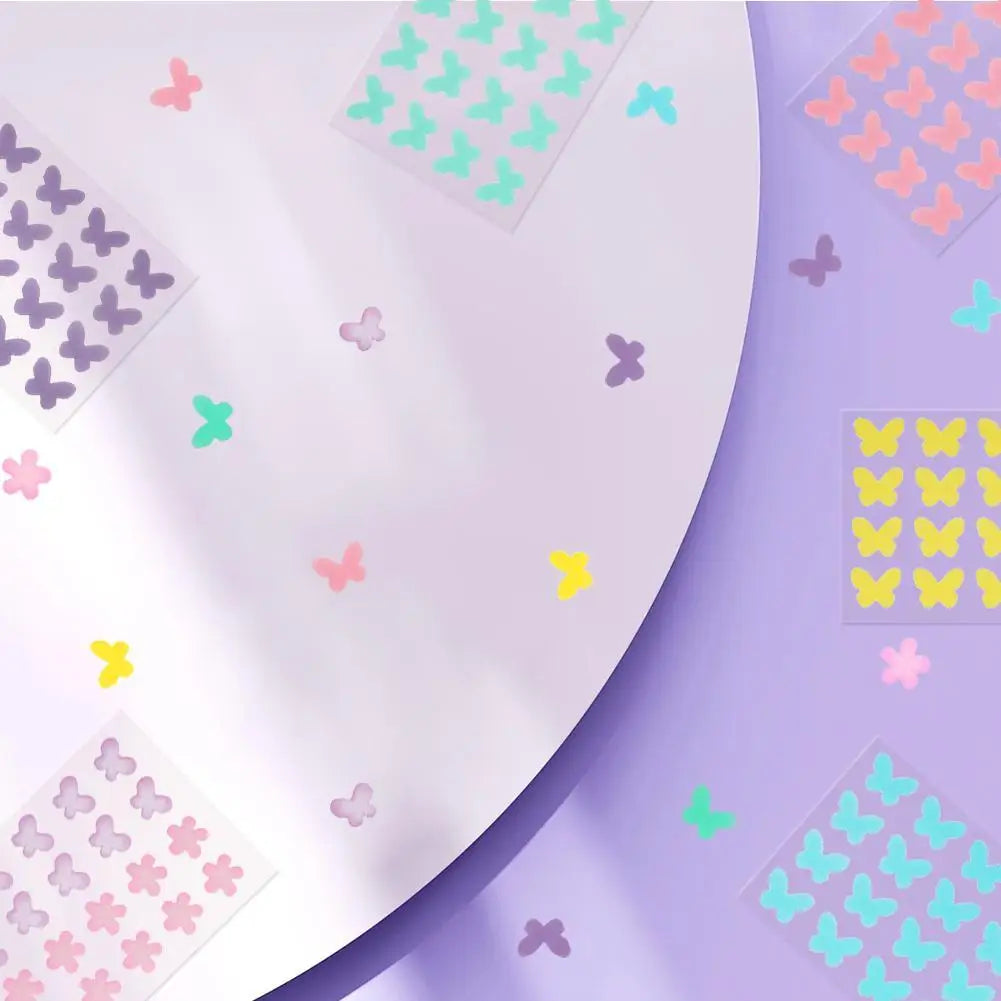 Butterfly Shape Acne Pimple Patch Stickers Blemish Spot Concealer Cover 0.1mm Acne Repair Pimple Remover Skin Care
