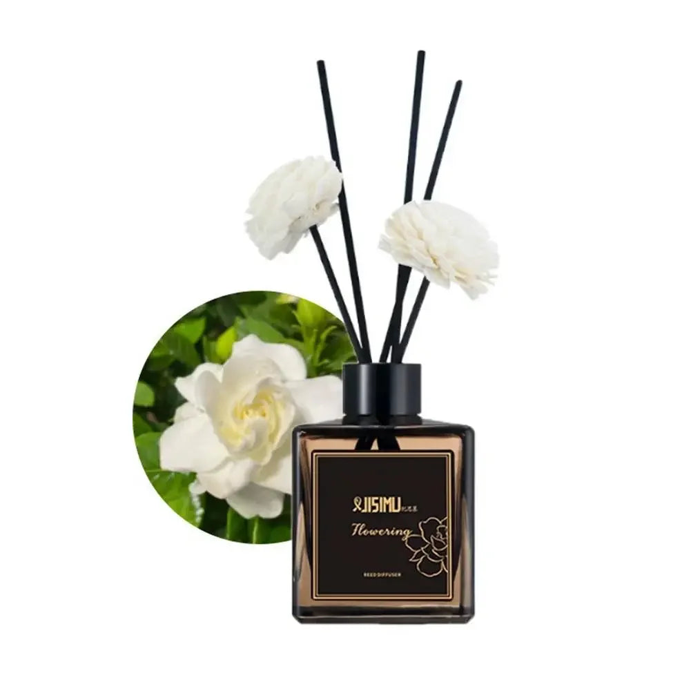 Long Lasting Gardenia Scent Premium Reed DiffuserHome Fragrance Liquid for Living Room Bedroom Odor Remover Hotel Aroma Diffuser