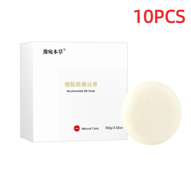 Niacinamide Silk Soap Handmade Cleansing Soap 100g Mild Non Irritating Plant Extracts Suitable For Bathing Cleansing Purposes