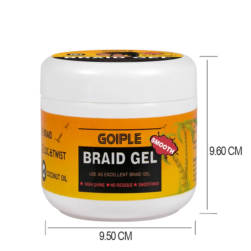 Braiding Gel Strong Hold Neat Braid Gel Hair Braid Gel for Braids Hair Mousse for Braids Styling Product Braid Mousse