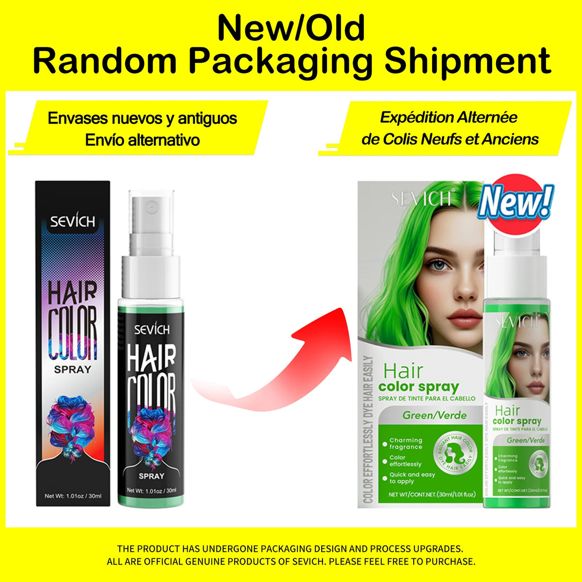 New Hair Color Spray 30ml Temporary Diy Hair Dye Spray Halloween Party Costume Instant Hair Styling Spray Disposable Hair Tools