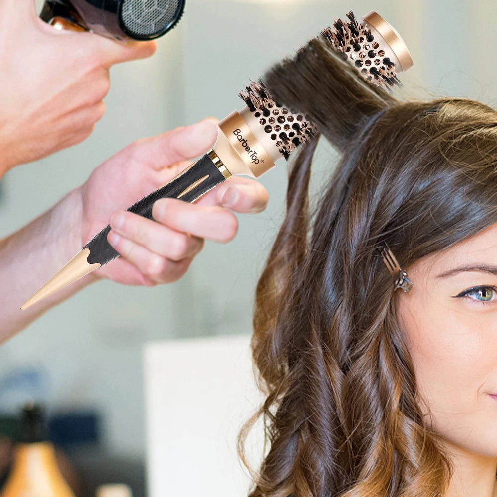 Anti-static Hair Brush Salon Barber Styling Comb for Wet & Curly Hair Women Daily Hair Curling & Grooming Tool