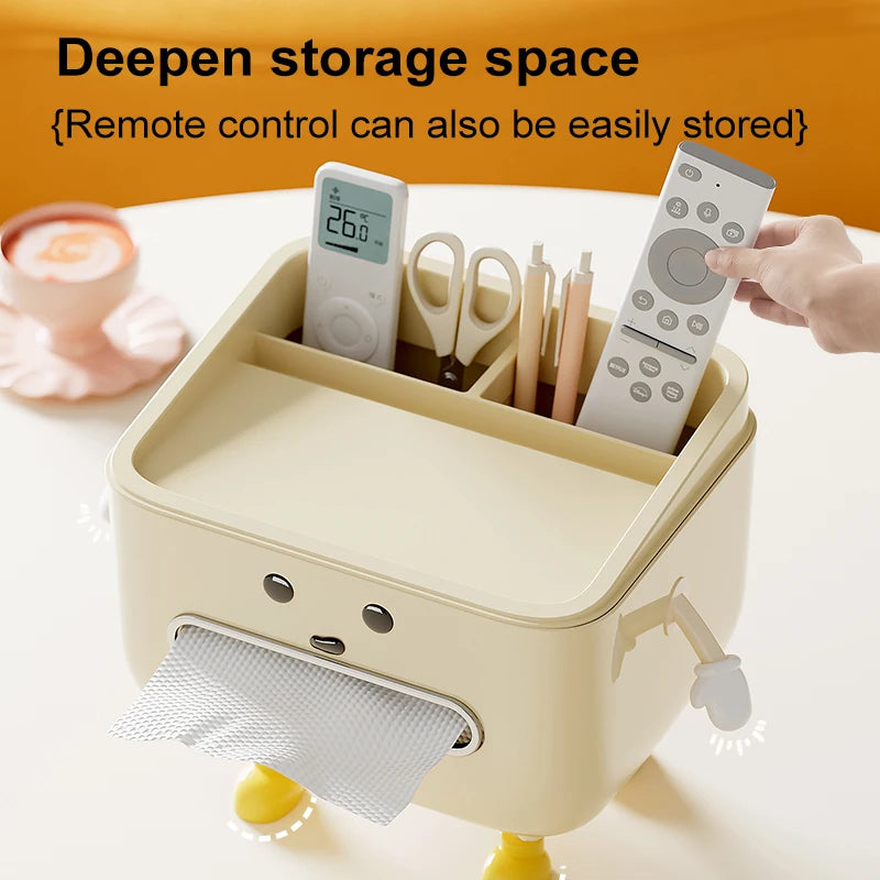 1pc Multifunctional Desktop Storage Box, Cosmetic Organisation Shelf Countertop Storage and Display Box (with Sticker)