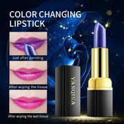 YANQINA Blue Temperature Color Changing Lipstick Waterproof Long-Lasting Non-Fading Non-Transfer Moisturizing Lip Stain Tinted