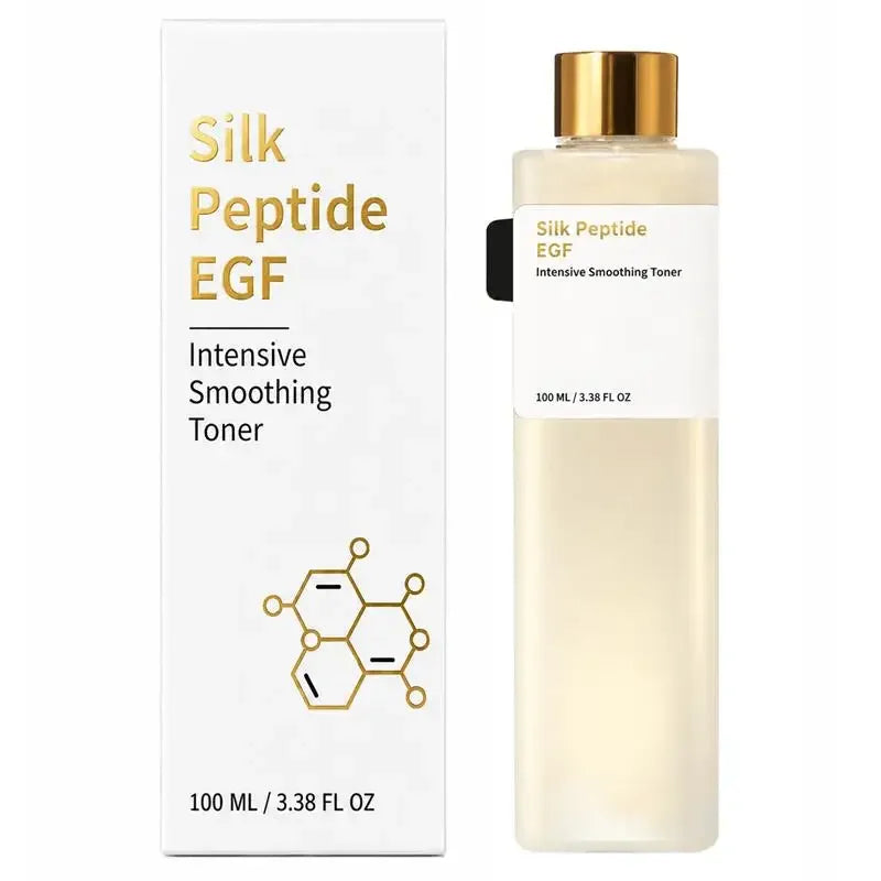 Silk Peptide EGF Facial Toner Gold Particle Smoothing Essence Water Deep Hydration Moisturizing Face Liquid Daily Korea Skincare