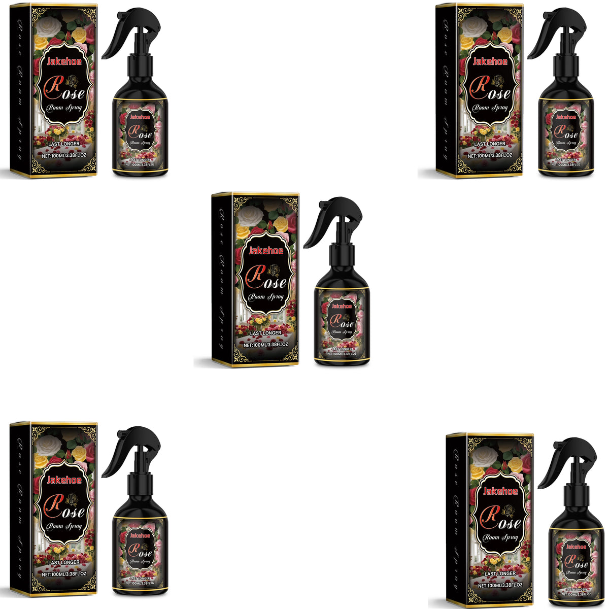 Rose Scent Indoor Spray, Long-Lasting Fragrance Room Spray, Odor Eliminating Air Freshener for Refreshing Pleasant Mood