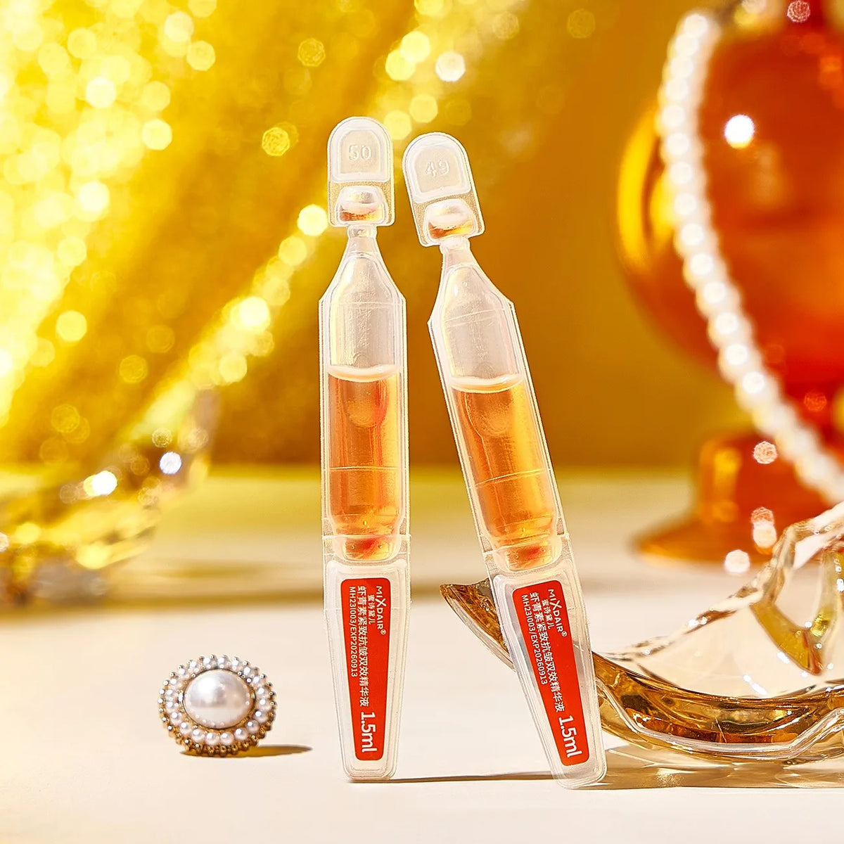 Anti Wrinkle Serum with Astaxanthin 30 Vials - Face Lifting & Firming Ampoules for All Skin Types - Skincare