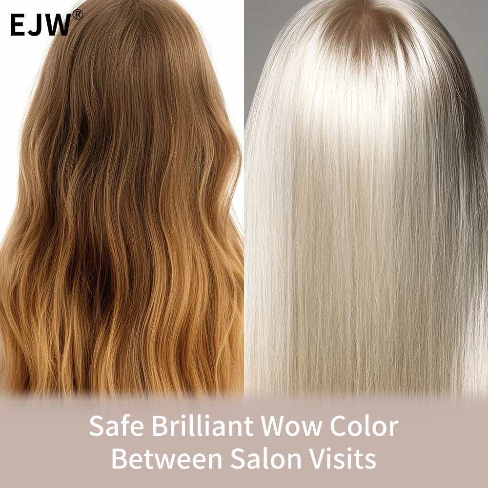 EJW Purple Shampoo & Conditioner Set, Purple Color Depositing Shampoo for Blondes,Bleached & Grey Hair,Enhances Shine & Brightn