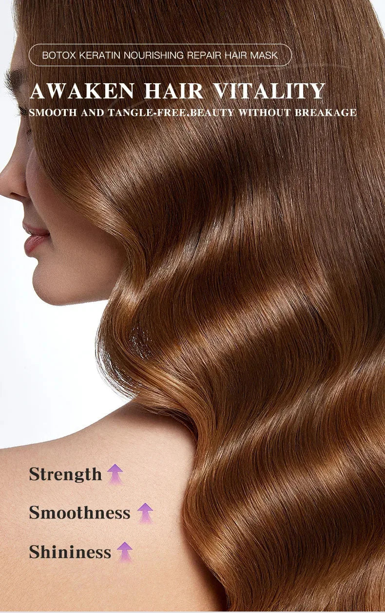Magical Keratin Hair Mask 5 Seconds Repair Damaged Frizzy Hair Soft Smooth Shiny Nutrition Deep Moisturize Nourishing Hair Care