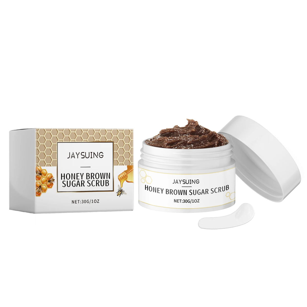 Honey Brown Sugar Scrub Cream Exfoliate Remove Facial Oil Shrink Pores Smooth Moisturize Skin Softening Keratin Cleansing Scrub
