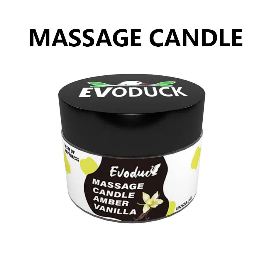Massage Oil Candle Jasmine Soy Wax Low Temp Melt Pour Skin Care Moisturizing Relaxing Warm Spa Bath Couples Gift Women Christmas