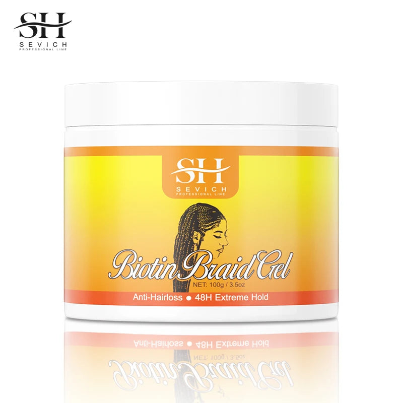 Styling Braiding Gel Wax Strong Hold Pomade African Curly Hair Braid Gel Anti Itch Shaping Hair Edge Control Cream Braiding Oil